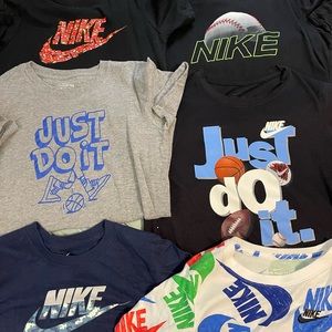 6 Boys Nike shirts size M (10)